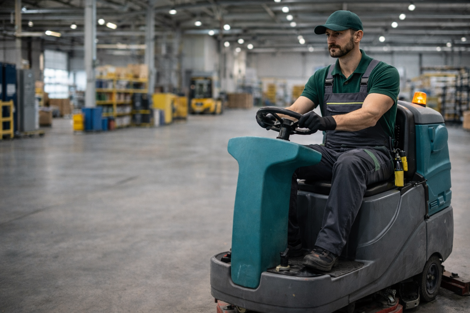 Gewerbe- und Objektreinigung, Kalthalle reinigen, Warmhalle reinigen, Hallenboden reinigen 